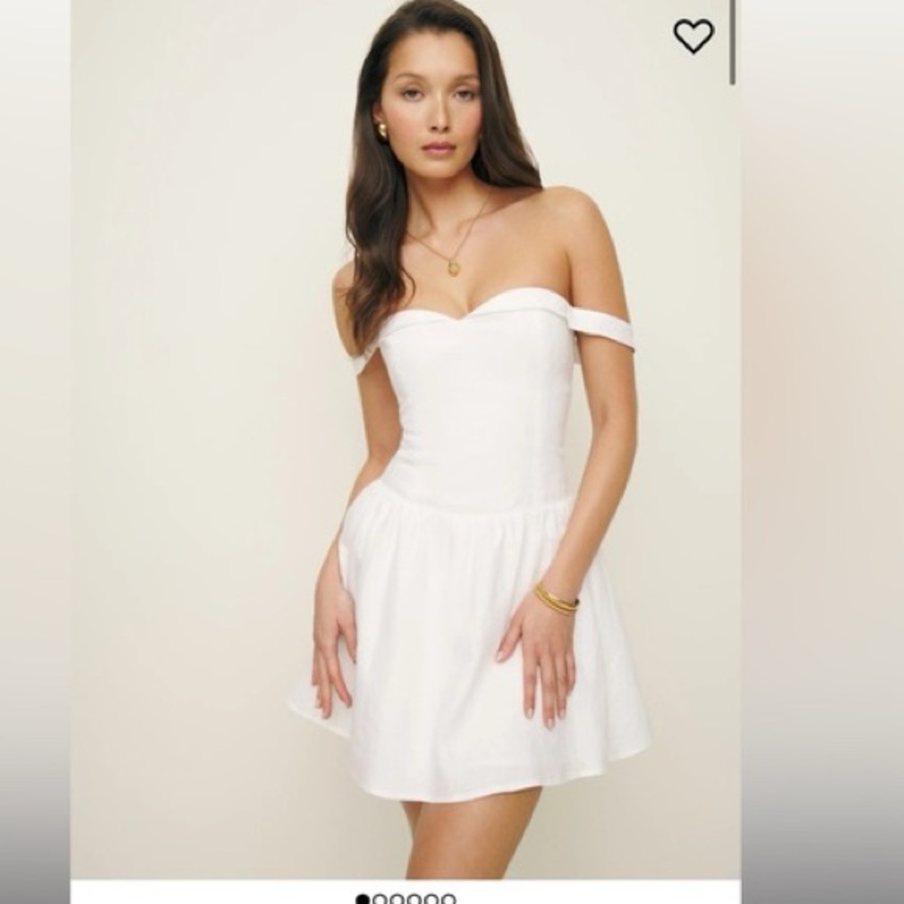 NWT Reformation Sora White Linen Dress